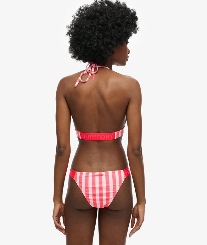Gestreiftes Triangel-Bikini-Oberteil Gestreiftes Triangel-Bikini-Oberteil