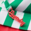 Gestreiftes Triangel-Bikini-Oberteil Gestreiftes Triangel-Bikini-Oberteil
