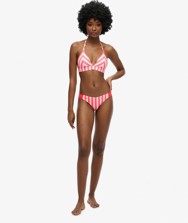 Gestreiftes Triangel-Bikini-Oberteil Gestreiftes Triangel-Bikini-Oberteil