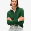 Gestrickter Rugby-Henley-Pullover Gestrickter Rugby-Henley-Pullover