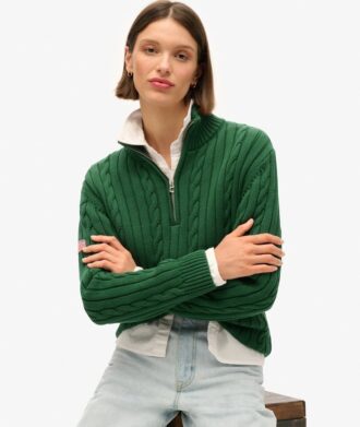 Gestrickter Rugby-Henley-Pullover Gestrickter Rugby-Henley-Pullover