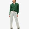 Gestrickter Rugby-Henley-Pullover Gestrickter Rugby-Henley-Pullover