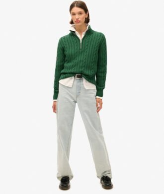 Gestrickter Rugby-Henley-Pullover Gestrickter Rugby-Henley-Pullover