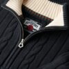 Gestrickter Rugby-Henley-Pullover Gestrickter Rugby-Henley-Pullover
