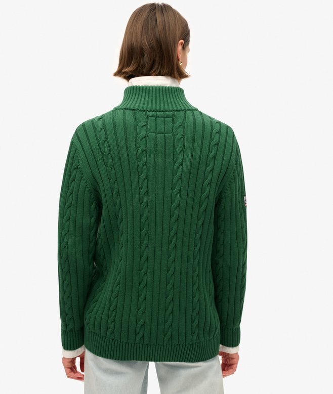 Gestrickter Rugby-Henley-Pullover Gestrickter Rugby-Henley-Pullover