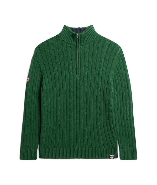 Gestrickter Rugby-Henley-Pullover Gestrickter Rugby-Henley-Pullover