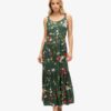 Gewebtes Maxikleid mit Stufen Gewebtes Maxikleid mit Stufen