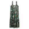 Gewebtes Maxikleid mit Stufen Gewebtes Maxikleid mit Stufen