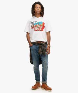 Grafik-T-Shirt „Travel Postcard“