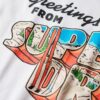 Grafik-T-Shirt „Travel Postcard“