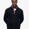 Grob gestrickte Strickjacke mit durchgehendem Reißverschluss Grob gestrickte Strickjacke mit durchgehendem Reißverschluss