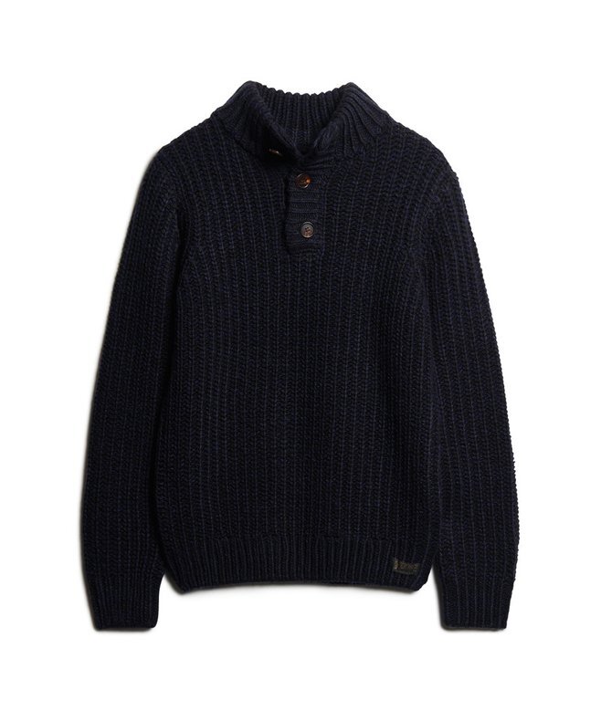 Grobstrick-Pullover mit halbem Reißverschluss Grobstrick-Pullover mit halbem Reißverschluss
