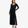 Halbknopf-Midi-Kleid Halbknopf-Midi-Kleid