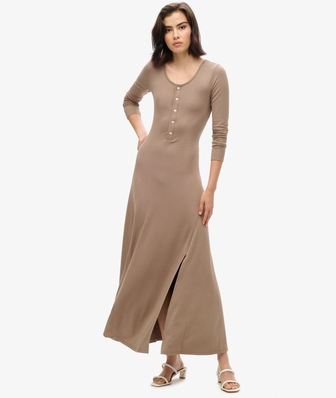 Halbknopf-Midi-Kleid Halbknopf-Midi-Kleid