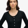 Halbknopf-Midi-Kleid Halbknopf-Midi-Kleid
