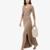 Halbknopf-Midi-Kleid Halbknopf-Midi-Kleid