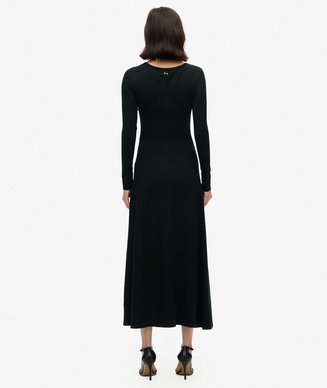 Halbknopf-Midi-Kleid Halbknopf-Midi-Kleid