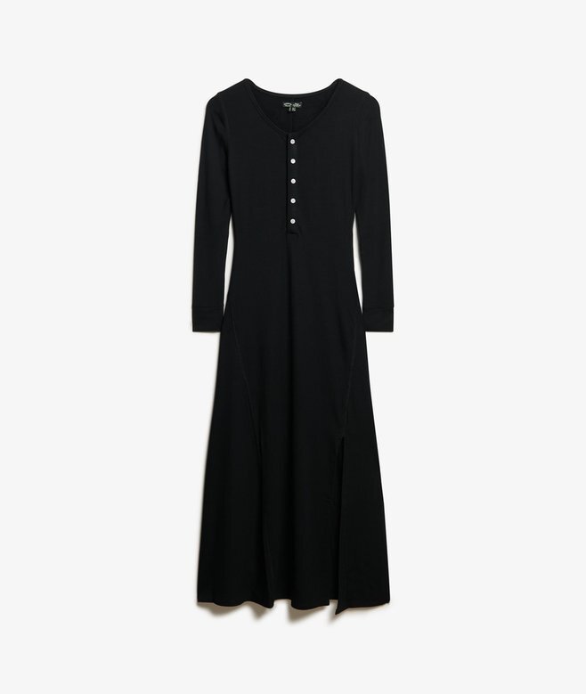 Halbknopf-Midi-Kleid Halbknopf-Midi-Kleid