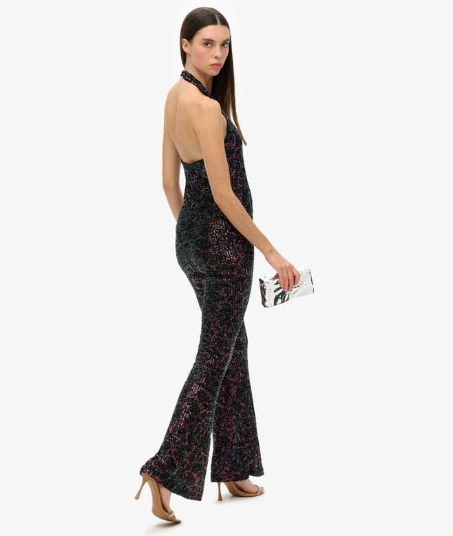 Halter-Jumpsuit mit Pailletten Halter-Jumpsuit mit Pailletten
