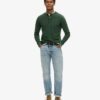 Henley-Oberteil mit Vintage-Struktur Henley-Oberteil mit Vintage-Struktur