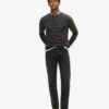 Henley-Oberteil mit Vintage-Struktur Henley-Oberteil mit Vintage-Struktur