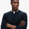Henley-Oberteil mit Vintage-Struktur Henley-Oberteil mit Vintage-Struktur