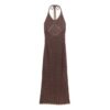 Häkel-Maxikleid mit Neckholder