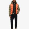 Hood Colour Block Sport Puffer