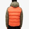 Hood Colour Block Sport Puffer