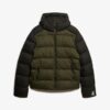 Hood Colour Block Sport Puffer
