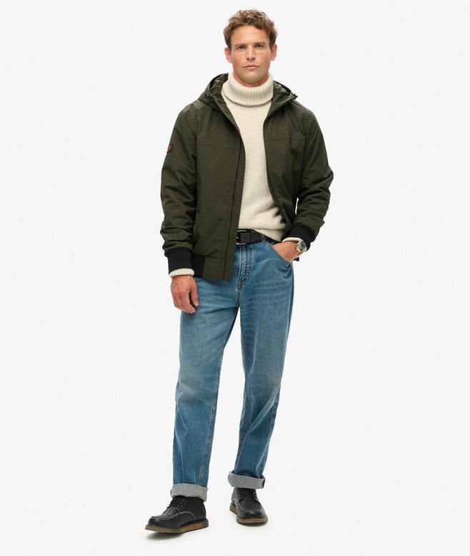 Hooded Bomberjacke aus Surplus-Nylon Hooded Bomberjacke aus Surplus-Nylon