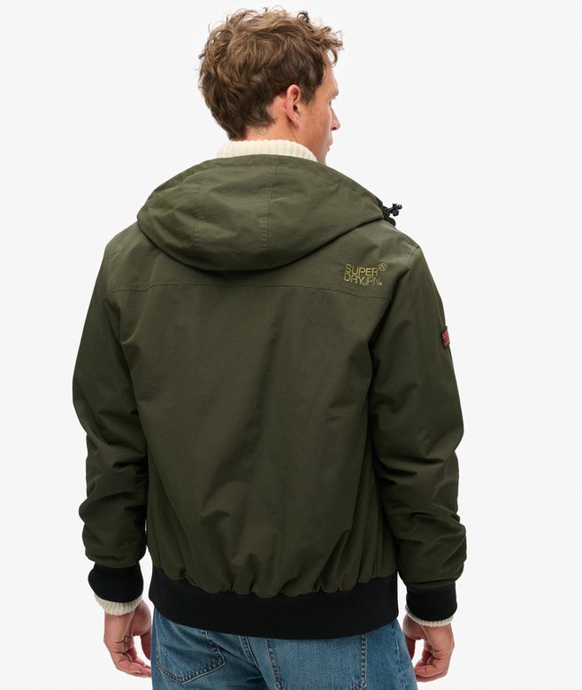 Hooded Bomberjacke aus Surplus-Nylon Hooded Bomberjacke aus Surplus-Nylon