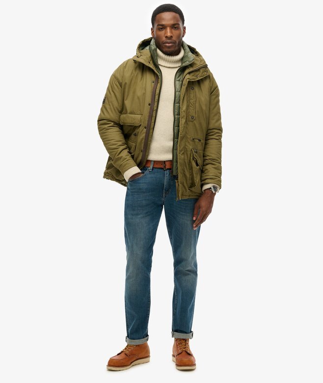 Hooded Cotton Lined Deck Jacket Hooded Cotton Lined Deck Jacket