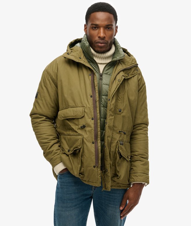 Hooded Cotton Lined Deck Jacket Hooded Cotton Lined Deck Jacket