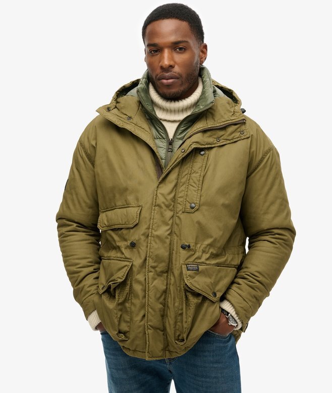 Hooded Cotton Lined Deck Jacket Hooded Cotton Lined Deck Jacket