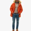 Hooded Everest-Parka mit Kapuze aus Kunstfell