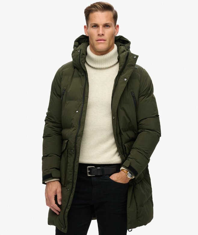 Hooded Longline Padded Jacket Hooded Longline Padded Jacket