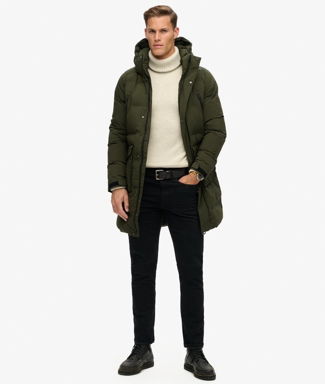 Hooded Longline Padded Jacket Hooded Longline Padded Jacket