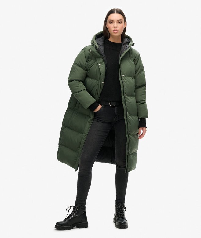 Hooded Longline Puffer Mantel Hooded Longline Puffer Mantel