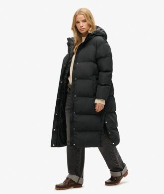 Hooded Longline Puffer Mantel