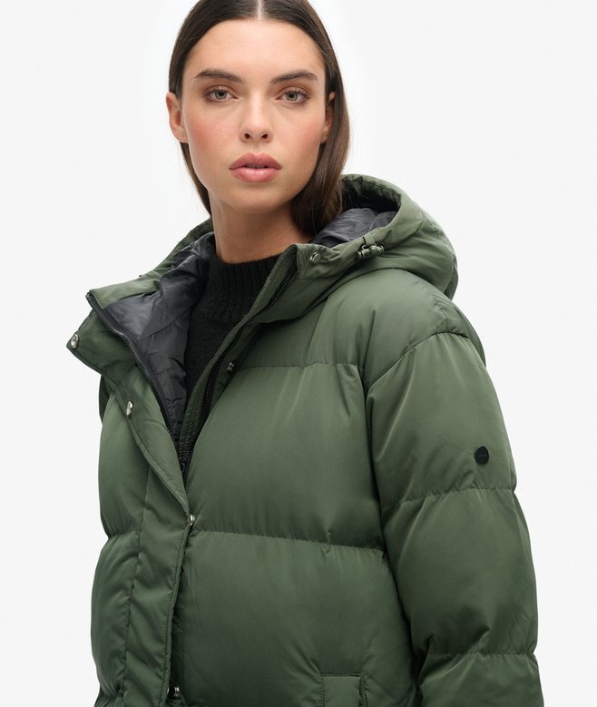 Hooded Longline Puffer Mantel Hooded Longline Puffer Mantel
