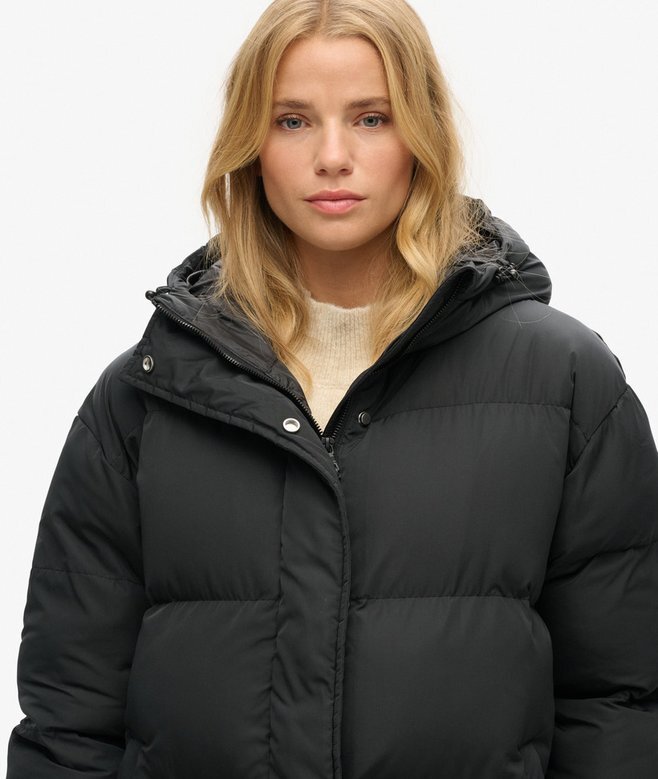 Hooded Longline Puffer Mantel Hooded Longline Puffer Mantel