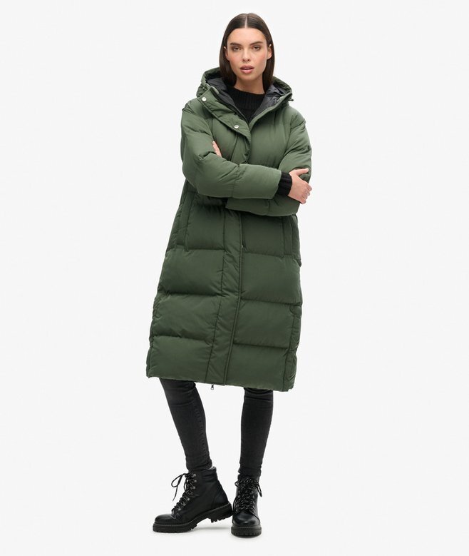Hooded Longline Puffer Mantel Hooded Longline Puffer Mantel