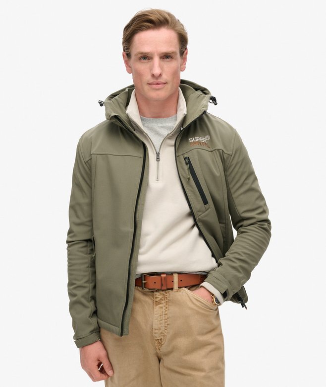 Hooded Ripstop-Softshell-Trekker-Jacke Hooded Ripstop-Softshell-Trekker-Jacke