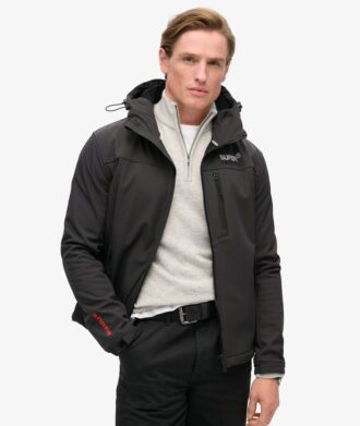 Hooded Ripstop-Softshell-Trekker-Jacke