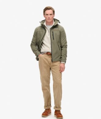 Hooded Ripstop-Softshell-Trekker-Jacke