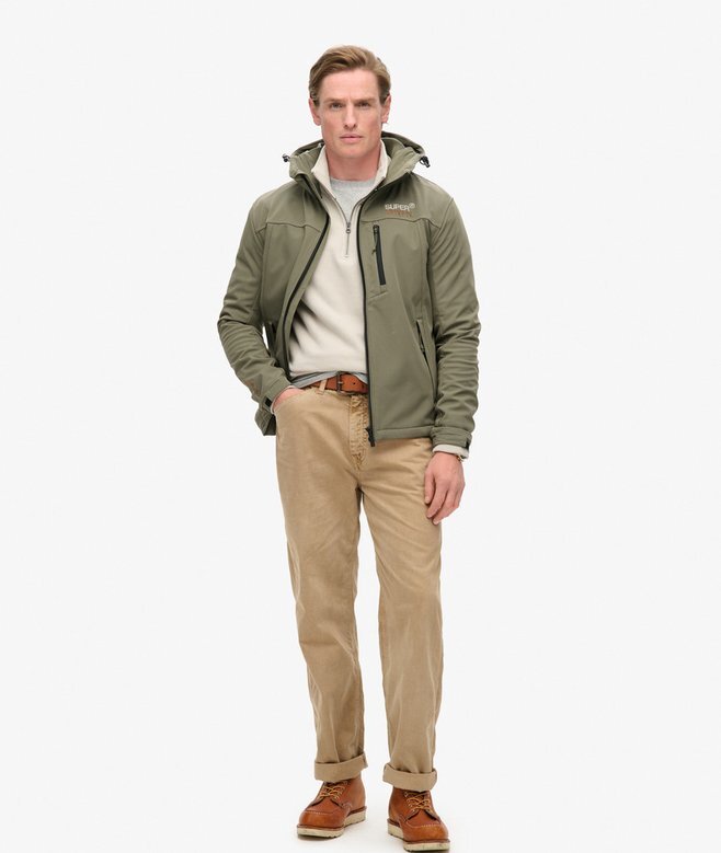 Hooded Ripstop-Softshell-Trekker-Jacke Hooded Ripstop-Softshell-Trekker-Jacke