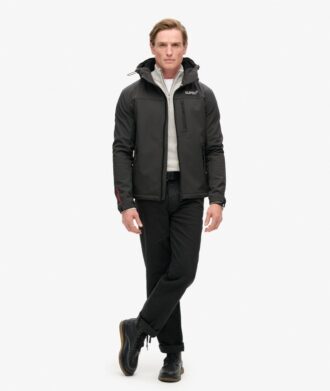 Hooded Ripstop-Softshell-Trekker-Jacke