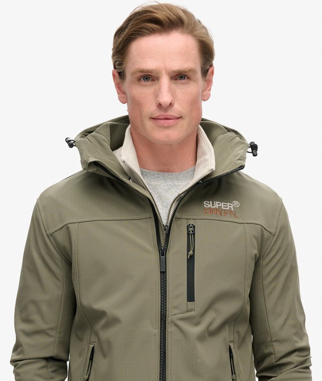 Hooded Ripstop-Softshell-Trekker-Jacke Hooded Ripstop-Softshell-Trekker-Jacke