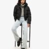 Hooded Sportliche Puffer-Bomberjacke